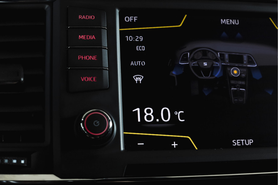 Seat Ateca 1.4 EcoTSI 150 PK FR - Automaat Orig. NL | S/K-Panodak | Adapt. Cruise | Stoel-+Voorruitverw. | 360 Camera | Seat Sound | NAV+App. Connect | ECC | Elek. Klep | Trekhaak | LM 19" |