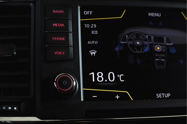 Seat Ateca 1.4 EcoTSI 150 PK FR - Automaat Orig. NL | S/K-Panodak | Adapt. Cruise | Stoel-+Voorruitverw. | 360 Camera | Seat Sound | NAV+App. Connect | ECC | Elek. Klep | Trekhaak | LM 19" |