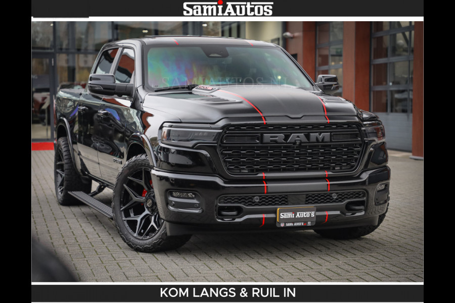 Dodge Ram Limited 540 PK | De Meest Luxe en Volle Pick-Up in zijn Klasse | Massage + Full Option | Comfortabele Dubbele Cabine met Royale 5 Zitplaatsen | BPM vrij | Nu Leverbaar uit Voorraad | Voorraad Nr 2334 - 5409 | De specialist in Amerikaanse pick‑ups in Nederland en Europa.