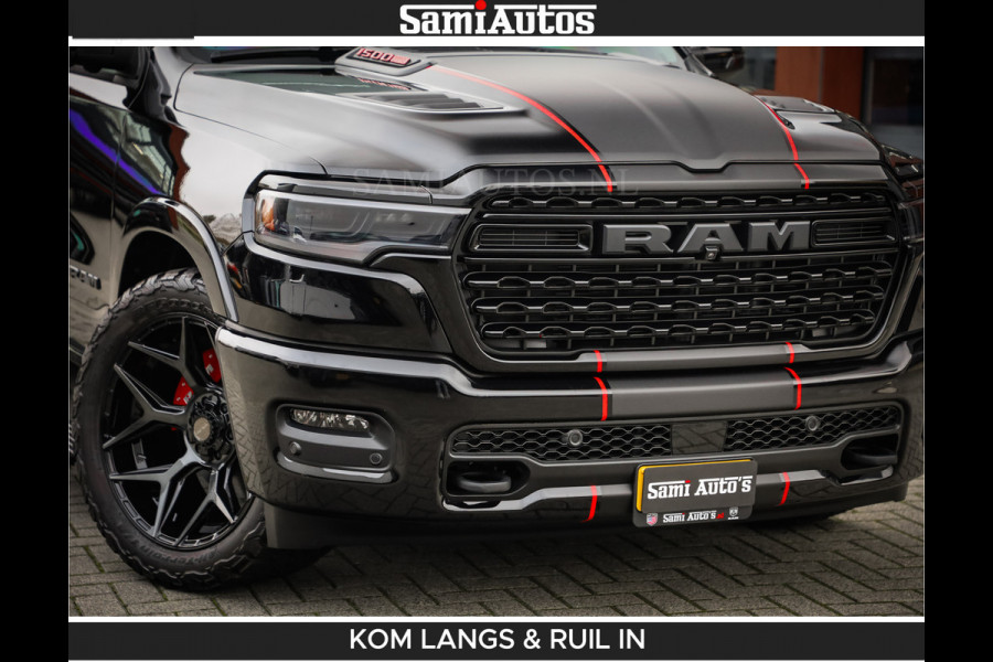 Dodge Ram Limited 540 PK | De Meest Luxe en Volle Pick-Up in zijn Klasse | Massage + Full Option | Comfortabele Dubbele Cabine met Royale 5 Zitplaatsen | BPM vrij | Nu Leverbaar uit Voorraad | Voorraad Nr 2334 - 5409 | De specialist in Amerikaanse pick‑ups in Nederland en Europa.