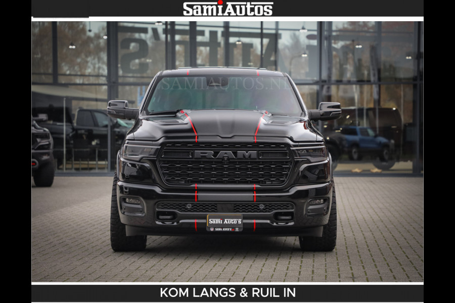 Dodge Ram Limited 540 PK | De Meest Luxe en Volle Pick-Up in zijn Klasse | Massage + Full Option | Comfortabele Dubbele Cabine met Royale 5 Zitplaatsen | BPM vrij | Nu Leverbaar uit Voorraad | Voorraad Nr 2334 - 5409 | De specialist in Amerikaanse pick‑ups in Nederland en Europa.