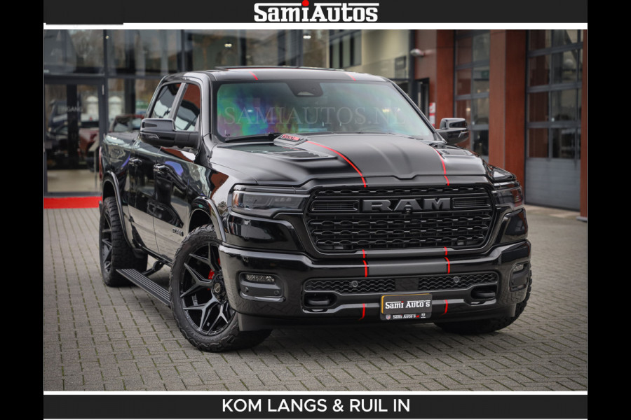 Dodge Ram Limited 540 PK | De Meest Luxe en Volle Pick-Up in zijn Klasse | Massage + Full Option | Comfortabele Dubbele Cabine met Royale 5 Zitplaatsen | BPM vrij | Nu Leverbaar uit Voorraad | Voorraad Nr 2334 - 5409 | De specialist in Amerikaanse pick‑ups in Nederland en Europa.