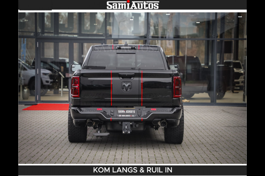 Dodge Ram Limited 540 PK | De Meest Luxe en Volle Pick-Up in zijn Klasse | Massage + Full Option | Comfortabele Dubbele Cabine met Royale 5 Zitplaatsen | BPM vrij | Nu Leverbaar uit Voorraad | Voorraad Nr 2334 - 5409 | De specialist in Amerikaanse pick‑ups in Nederland en Europa.