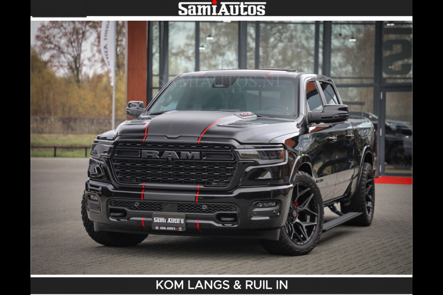 Dodge Ram Limited 540 PK | De Meest Luxe en Volle Pick-Up in zijn Klasse | Massage + Full Option | Comfortabele Dubbele Cabine met Royale 5 Zitplaatsen | BPM vrij | Nu Leverbaar uit Voorraad | Voorraad Nr 2334 - 5409 | De specialist in Amerikaanse pick‑ups in Nederland en Europa.