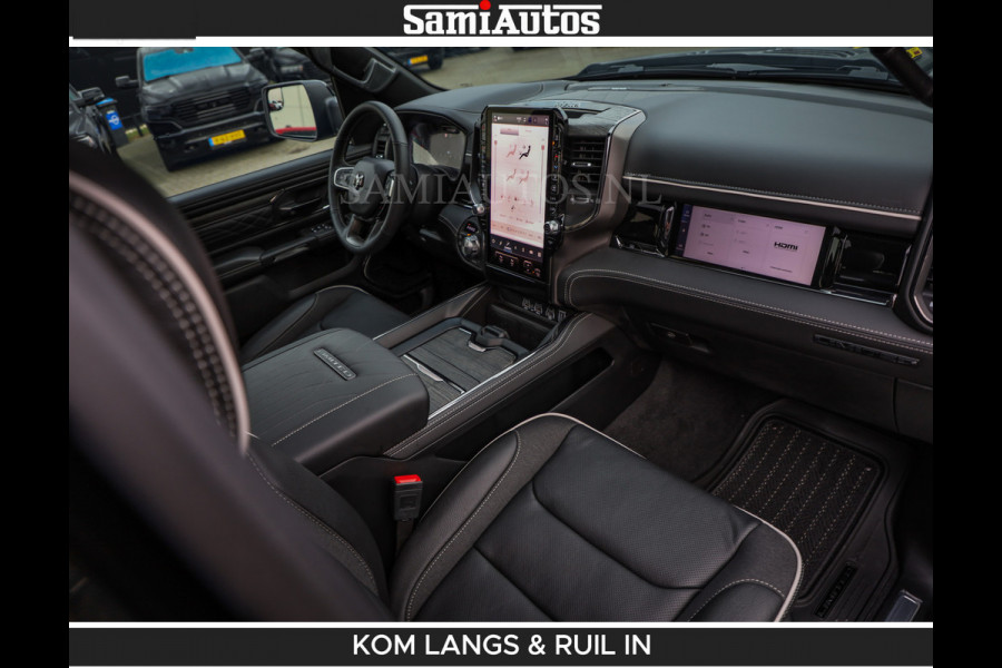 Dodge Ram Limited 540 PK | De Meest Luxe en Volle Pick-Up in zijn Klasse | Massage + Full Option | Comfortabele Dubbele Cabine met Royale 5 Zitplaatsen | BPM vrij | Nu Leverbaar uit Voorraad | Voorraad Nr 2334 - 5409 | De specialist in Amerikaanse pick‑ups in Nederland en Europa.