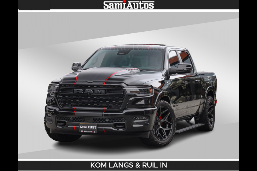 Dodge Ram Limited 540 PK | De Meest Luxe en Volle Pick-Up in zijn Klasse | Massage + Full Option | Comfortabele Dubbele Cabine met Royale 5 Zitplaatsen | BPM vrij | Nu Leverbaar uit Voorraad | Voorraad Nr 2334 - 5409 | De specialist in Amerikaanse pick‑ups in Nederland en Europa.