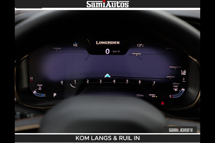 Dodge Ram LONGHORN BRUIN LEDER 5,7L V8 HEMI | VIRTUAL | HEAD UP | PANODAK | LUCHTVERING | BOM VOL | DC | 402 PK | CREW CAB | DUBBELE CABINE | 4X4 | 5 PERSOONS | GRIJSKENTEKEN | LIMITED