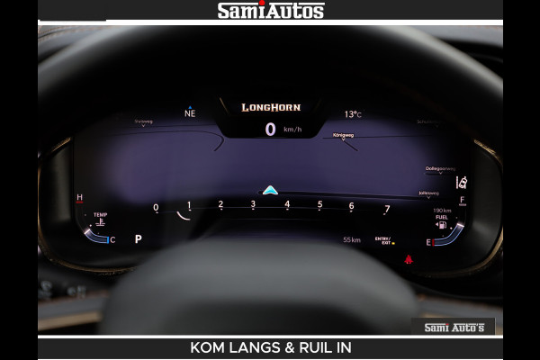 Dodge Ram LONGHORN BRUIN LEDER 5,7L V8 HEMI | VIRTUAL | HEAD UP | PANODAK | LUCHTVERING | BOM VOL | DC | 402 PK | CREW CAB | DUBBELE CABINE | 4X4 | 5 PERSOONS | GRIJSKENTEKEN | LIMITED