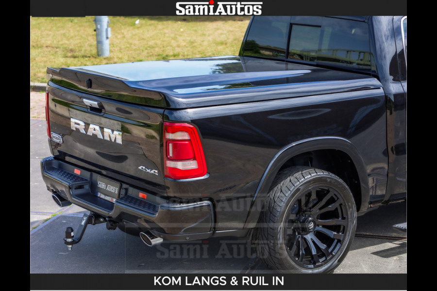 Dodge Ram LONGHORN BRUIN LEDER 5,7L V8 HEMI | VIRTUAL | HEAD UP | PANODAK | LUCHTVERING | BOM VOL | DC | 402 PK | CREW CAB | DUBBELE CABINE | 4X4 | 5 PERSOONS | GRIJSKENTEKEN | LIMITED