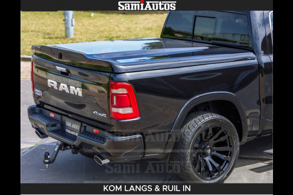 Dodge Ram LONGHORN BRUIN LEDER 5,7L V8 HEMI | VIRTUAL | HEAD UP | PANODAK | LUCHTVERING | BOM VOL | DC | 402 PK | CREW CAB | DUBBELE CABINE | 4X4 | 5 PERSOONS | GRIJSKENTEKEN | LIMITED
