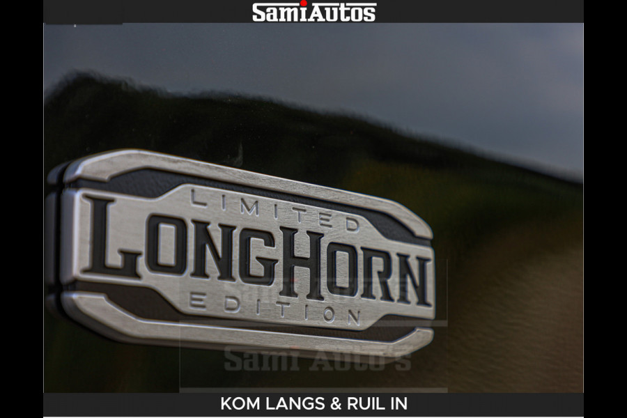 Dodge Ram LONGHORN BRUIN LEDER 5,7L V8 HEMI | VIRTUAL | HEAD UP | PANODAK | LUCHTVERING | BOM VOL | DC | 402 PK | CREW CAB | DUBBELE CABINE | 4X4 | 5 PERSOONS | GRIJSKENTEKEN | LIMITED