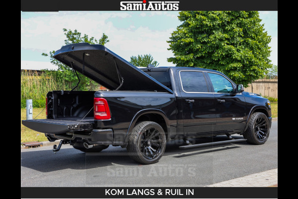 Dodge Ram LONGHORN BRUIN LEDER 5,7L V8 HEMI | VIRTUAL | HEAD UP | PANODAK | LUCHTVERING | BOM VOL | DC | 402 PK | CREW CAB | DUBBELE CABINE | 4X4 | 5 PERSOONS | GRIJSKENTEKEN | LIMITED