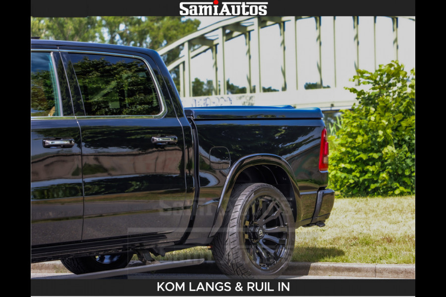Dodge Ram LONGHORN BRUIN LEDER 5,7L V8 HEMI | VIRTUAL | HEAD UP | PANODAK | LUCHTVERING | BOM VOL | DC | 402 PK | CREW CAB | DUBBELE CABINE | 4X4 | 5 PERSOONS | GRIJSKENTEKEN | LIMITED