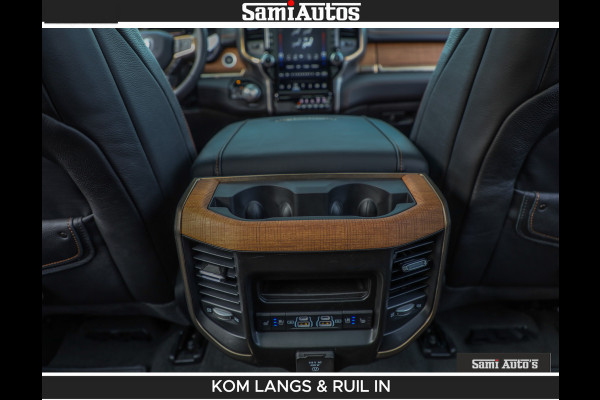 Dodge Ram LONGHORN BRUIN LEDER 5,7L V8 HEMI | VIRTUAL | HEAD UP | PANODAK | LUCHTVERING | BOM VOL | DC | 402 PK | CREW CAB | DUBBELE CABINE | 4X4 | 5 PERSOONS | GRIJSKENTEKEN | LIMITED