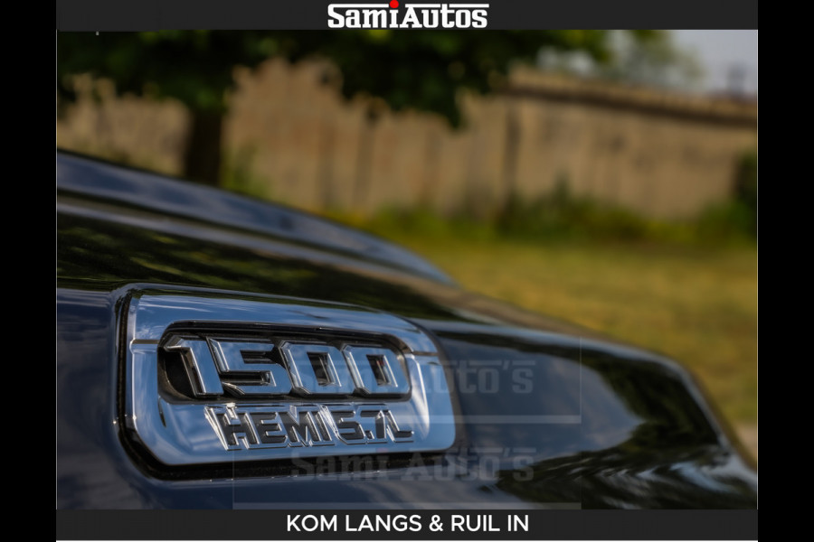 Dodge Ram LONGHORN BRUIN LEDER 5,7L V8 HEMI | VIRTUAL | HEAD UP | PANODAK | LUCHTVERING | BOM VOL | DC | 402 PK | CREW CAB | DUBBELE CABINE | 4X4 | 5 PERSOONS | GRIJSKENTEKEN | LIMITED
