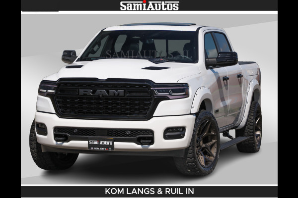Dodge Ram Limited 540 PK De Meest Luxe en Volle Pick-Up in zijn Klasse | Massage + Full Option | Comfortabele Dubbele Cabine met Royale 5 Zitplaatsen | BPM vrij | Nu Leverbaar uit Voorraad | Voorraad Nr 2351 - 7478 | De specialist in Amerikaanse pick‑ups in Nederland en Europa.
