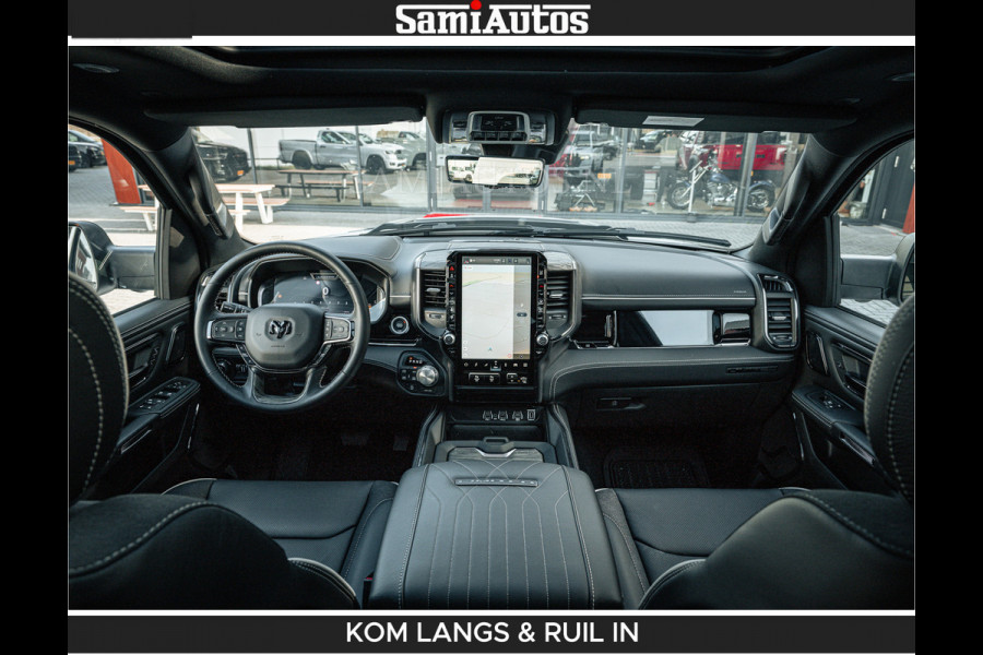 Dodge Ram Limited 540 PK De Meest Luxe en Volle Pick-Up in zijn Klasse | Massage + Full Option | Comfortabele Dubbele Cabine met Royale 5 Zitplaatsen | BPM vrij | Nu Leverbaar uit Voorraad | Voorraad Nr 2351 - 7478 | De specialist in Amerikaanse pick‑ups in Nederland en Europa.