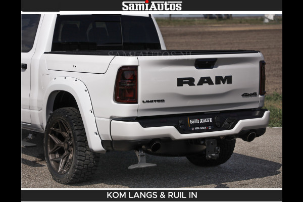Dodge Ram Limited 540 PK De Meest Luxe en Volle Pick-Up in zijn Klasse | Massage + Full Option | Comfortabele Dubbele Cabine met Royale 5 Zitplaatsen | BPM vrij | Nu Leverbaar uit Voorraad | Voorraad Nr 2351 - 7478 | De specialist in Amerikaanse pick‑ups in Nederland en Europa.