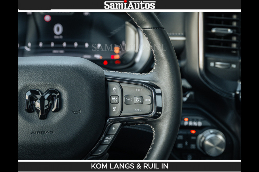 Dodge Ram Limited 540 PK De Meest Luxe en Volle Pick-Up in zijn Klasse | Massage + Full Option | Comfortabele Dubbele Cabine met Royale 5 Zitplaatsen | BPM vrij | Nu Leverbaar uit Voorraad | Voorraad Nr 2351 - 7478 | De specialist in Amerikaanse pick‑ups in Nederland en Europa.