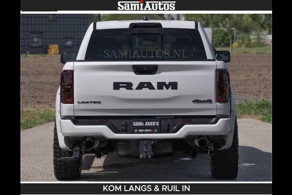 Dodge Ram Limited 540 PK De Meest Luxe en Volle Pick-Up in zijn Klasse | Massage + Full Option | Comfortabele Dubbele Cabine met Royale 5 Zitplaatsen | BPM vrij | Nu Leverbaar uit Voorraad | Voorraad Nr 2351 - 7478 | De specialist in Amerikaanse pick‑ups in Nederland en Europa.