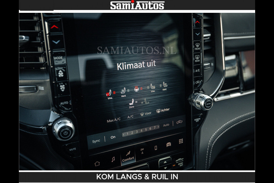 Dodge Ram Limited 540 PK De Meest Luxe en Volle Pick-Up in zijn Klasse | Massage + Full Option | Comfortabele Dubbele Cabine met Royale 5 Zitplaatsen | BPM vrij | Nu Leverbaar uit Voorraad | Voorraad Nr 2351 - 7478 | De specialist in Amerikaanse pick‑ups in Nederland en Europa.
