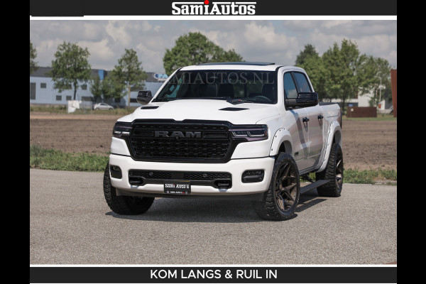 Dodge Ram Limited 540 PK De Meest Luxe en Volle Pick-Up in zijn Klasse | Massage + Full Option | Comfortabele Dubbele Cabine met Royale 5 Zitplaatsen | BPM vrij | Nu Leverbaar uit Voorraad | Voorraad Nr 2351 - 7478 | De specialist in Amerikaanse pick‑ups in Nederland en Europa.