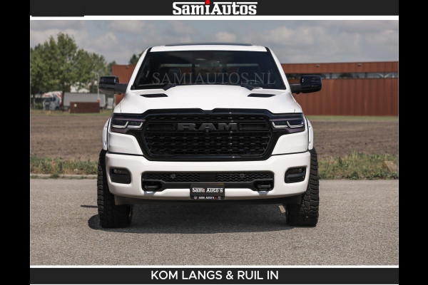 Dodge Ram Limited 540 PK De Meest Luxe en Volle Pick-Up in zijn Klasse | Massage + Full Option | Comfortabele Dubbele Cabine met Royale 5 Zitplaatsen | BPM vrij | Nu Leverbaar uit Voorraad | Voorraad Nr 2351 - 7478 | De specialist in Amerikaanse pick‑ups in Nederland en Europa.