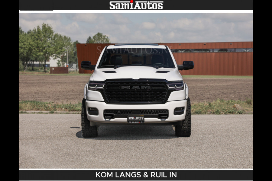 Dodge Ram Limited 540 PK De Meest Luxe en Volle Pick-Up in zijn Klasse | Massage + Full Option | Comfortabele Dubbele Cabine met Royale 5 Zitplaatsen | BPM vrij | Nu Leverbaar uit Voorraad | Voorraad Nr 2351 - 7478 | De specialist in Amerikaanse pick‑ups in Nederland en Europa.