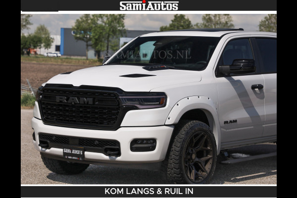 Dodge Ram Limited 540 PK De Meest Luxe en Volle Pick-Up in zijn Klasse | Massage + Full Option | Comfortabele Dubbele Cabine met Royale 5 Zitplaatsen | BPM vrij | Nu Leverbaar uit Voorraad | Voorraad Nr 2351 - 7478 | De specialist in Amerikaanse pick‑ups in Nederland en Europa.
