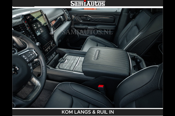 Dodge Ram Limited 540 PK De Meest Luxe en Volle Pick-Up in zijn Klasse | Massage + Full Option | Comfortabele Dubbele Cabine met Royale 5 Zitplaatsen | BPM vrij | Nu Leverbaar uit Voorraad | Voorraad Nr 2351 - 7478 | De specialist in Amerikaanse pick‑ups in Nederland en Europa.