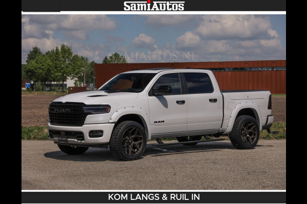 Dodge Ram Limited 540 PK De Meest Luxe en Volle Pick-Up in zijn Klasse | Massage + Full Option | Comfortabele Dubbele Cabine met Royale 5 Zitplaatsen | BPM vrij | Nu Leverbaar uit Voorraad | Voorraad Nr 2351 - 7478 | De specialist in Amerikaanse pick‑ups in Nederland en Europa.