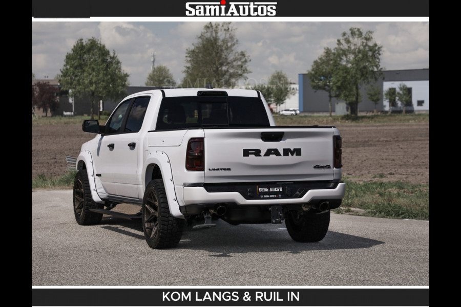 Dodge Ram Limited 540 PK De Meest Luxe en Volle Pick-Up in zijn Klasse | Massage + Full Option | Comfortabele Dubbele Cabine met Royale 5 Zitplaatsen | BPM vrij | Nu Leverbaar uit Voorraad | Voorraad Nr 2351 - 7478 | De specialist in Amerikaanse pick‑ups in Nederland en Europa.