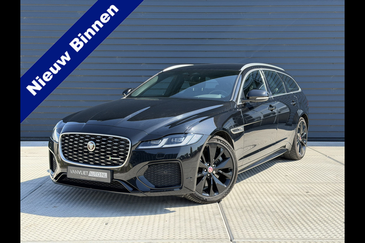 Jaguar XF Sportbrake 2.0 P250 R-Dynamic Black | Leder | Memory Stoelen | Dode hoek | Camera | Top staat!