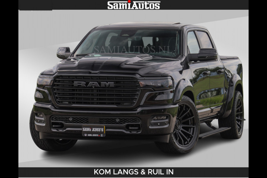 Dodge Ram BOM VOL | Night Premium | Full Option | De Meest Luxe Pick-Up in zijn Klasse | Comfortabele Dubbele Cabine met Royale 5 Zitplaatsen | BPM vrij | Nu Leverbaar uit Voorraad | Voorraad Nr 2287 - 3384 | De specialist in Amerikaanse pick‑ups in Nederland en Europa.