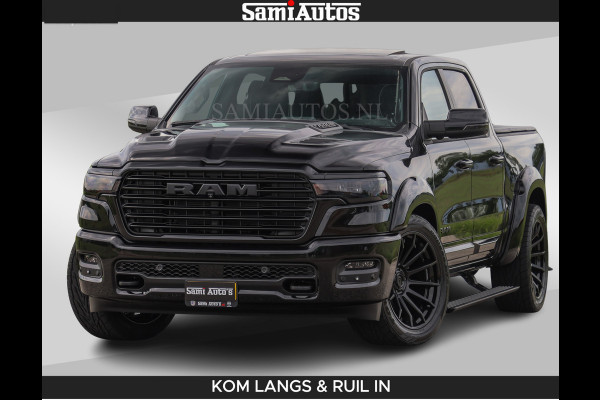 Dodge Ram BOM VOL | Night Premium | Full Option | De Meest Luxe Pick-Up in zijn Klasse | Comfortabele Dubbele Cabine met Royale 5 Zitplaatsen | BPM vrij | Nu Leverbaar uit Voorraad | Voorraad Nr 2287 - 3384 | De specialist in Amerikaanse pick‑ups in Nederland en Europa.