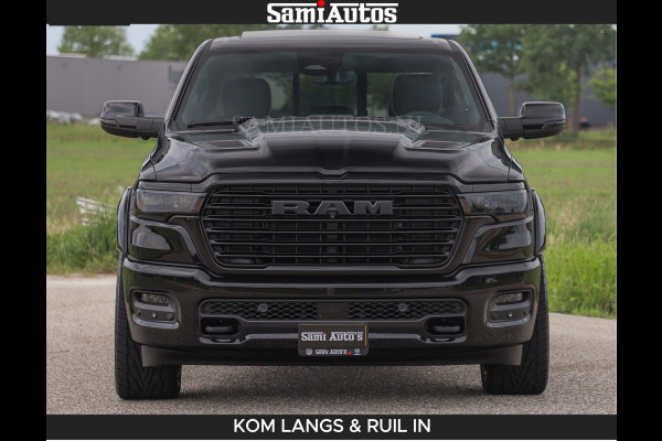 Dodge Ram BOM VOL | Night Premium | Full Option | De Meest Luxe Pick-Up in zijn Klasse | Comfortabele Dubbele Cabine met Royale 5 Zitplaatsen | BPM vrij | Nu Leverbaar uit Voorraad | Voorraad Nr 2287 - 3384 | De specialist in Amerikaanse pick‑ups in Nederland en Europa.