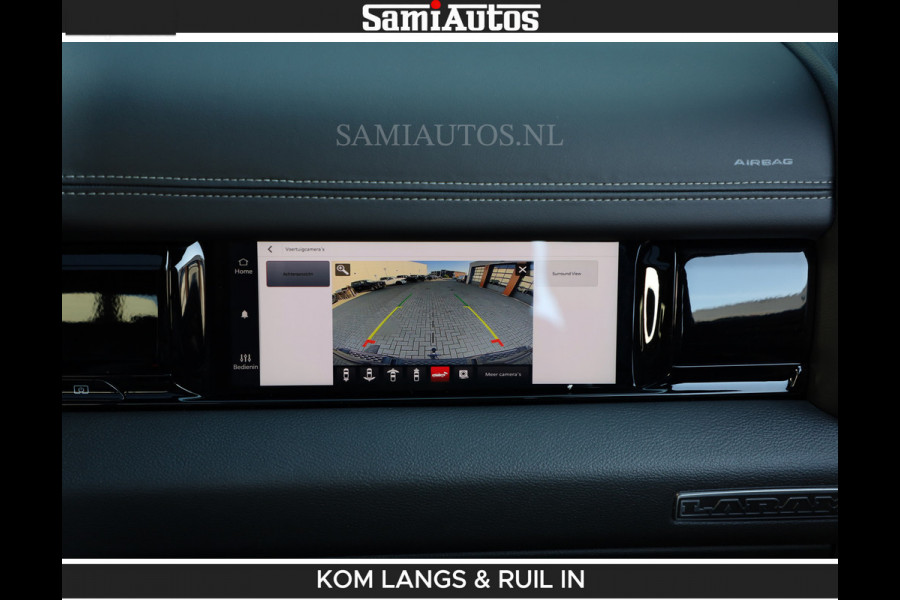 Dodge Ram BOM VOL | Night Premium | Full Option | De Meest Luxe Pick-Up in zijn Klasse | Comfortabele Dubbele Cabine met Royale 5 Zitplaatsen | BPM vrij | Nu Leverbaar uit Voorraad | Voorraad Nr 2287 - 3384 | De specialist in Amerikaanse pick‑ups in Nederland en Europa.