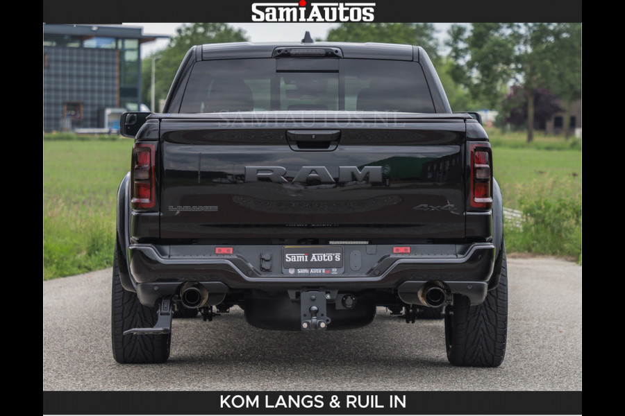Dodge Ram BOM VOL | Night Premium | Full Option | De Meest Luxe Pick-Up in zijn Klasse | Comfortabele Dubbele Cabine met Royale 5 Zitplaatsen | BPM vrij | Nu Leverbaar uit Voorraad | Voorraad Nr 2287 - 3384 | De specialist in Amerikaanse pick‑ups in Nederland en Europa.