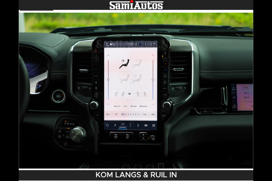 Dodge Ram BOM VOL | Night Premium | Full Option | De Meest Luxe Pick-Up in zijn Klasse | Comfortabele Dubbele Cabine met Royale 5 Zitplaatsen | BPM vrij | Nu Leverbaar uit Voorraad | Voorraad Nr 2287 - 3384 | De specialist in Amerikaanse pick‑ups in Nederland en Europa.