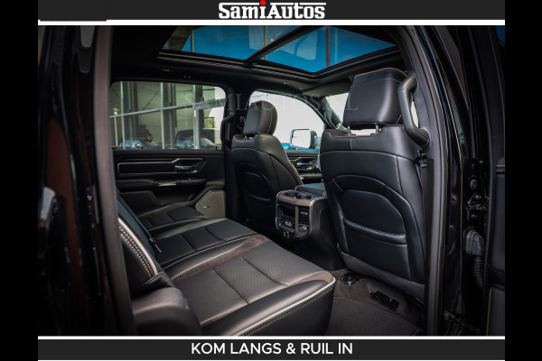 Dodge Ram BOM VOL | Night Premium | Full Option | De Meest Luxe Pick-Up in zijn Klasse | Comfortabele Dubbele Cabine met Royale 5 Zitplaatsen | BPM vrij | Nu Leverbaar uit Voorraad | Voorraad Nr 2287 - 3384 | De specialist in Amerikaanse pick‑ups in Nederland en Europa.