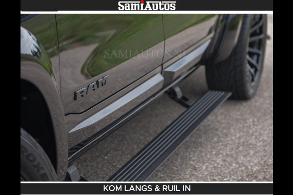 Dodge Ram BOM VOL | Night Premium | Full Option | De Meest Luxe Pick-Up in zijn Klasse | Comfortabele Dubbele Cabine met Royale 5 Zitplaatsen | BPM vrij | Nu Leverbaar uit Voorraad | Voorraad Nr 2287 - 3384 | De specialist in Amerikaanse pick‑ups in Nederland en Europa.