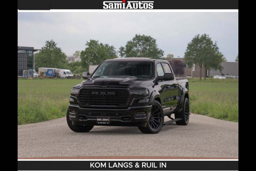Dodge Ram BOM VOL | Night Premium | Full Option | De Meest Luxe Pick-Up in zijn Klasse | Comfortabele Dubbele Cabine met Royale 5 Zitplaatsen | BPM vrij | Nu Leverbaar uit Voorraad | Voorraad Nr 2287 - 3384 | De specialist in Amerikaanse pick‑ups in Nederland en Europa.