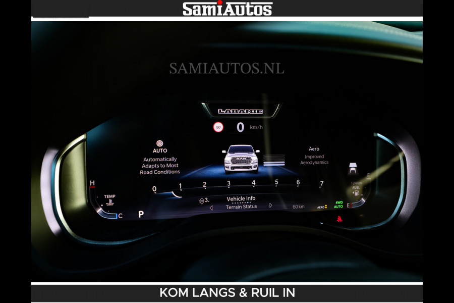 Dodge Ram BOM VOL | Night Premium | Full Option | De Meest Luxe Pick-Up in zijn Klasse | Comfortabele Dubbele Cabine met Royale 5 Zitplaatsen | BPM vrij | Nu Leverbaar uit Voorraad | Voorraad Nr 2287 - 3384 | De specialist in Amerikaanse pick‑ups in Nederland en Europa.