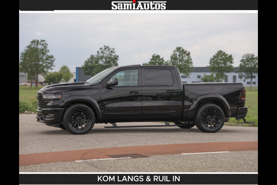 Dodge Ram BOM VOL | Night Premium | Full Option | De Meest Luxe Pick-Up in zijn Klasse | Comfortabele Dubbele Cabine met Royale 5 Zitplaatsen | BPM vrij | Nu Leverbaar uit Voorraad | Voorraad Nr 2287 - 3384 | De specialist in Amerikaanse pick‑ups in Nederland en Europa.