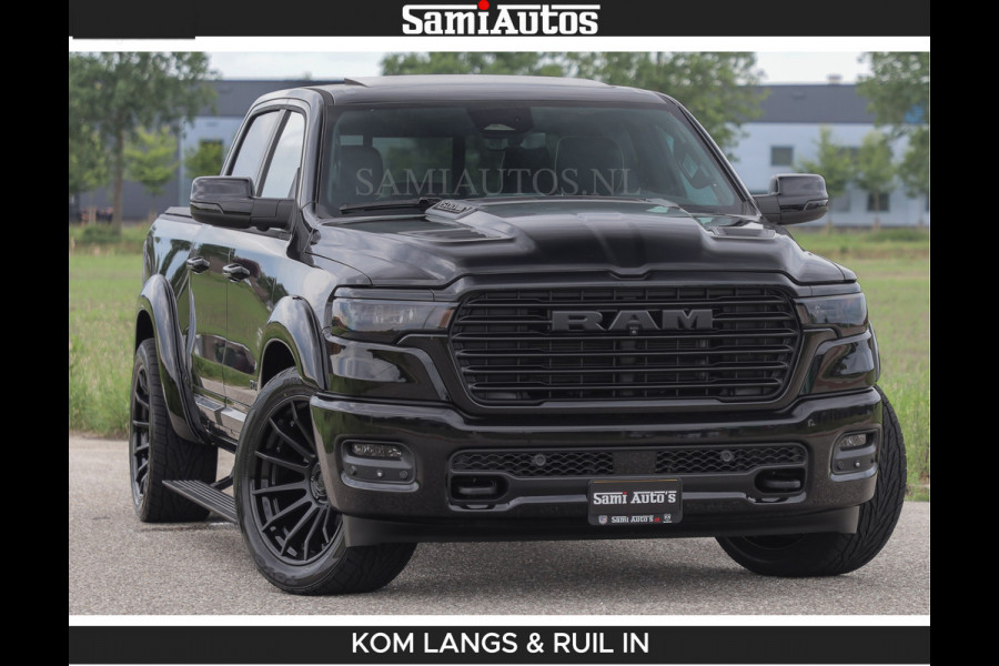 Dodge Ram BOM VOL | Night Premium | Full Option | De Meest Luxe Pick-Up in zijn Klasse | Comfortabele Dubbele Cabine met Royale 5 Zitplaatsen | BPM vrij | Nu Leverbaar uit Voorraad | Voorraad Nr 2287 - 3384 | De specialist in Amerikaanse pick‑ups in Nederland en Europa.