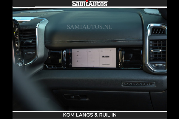 Dodge Ram BOM VOL | Night Premium | Full Option | De Meest Luxe Pick-Up in zijn Klasse | Comfortabele Dubbele Cabine met Royale 5 Zitplaatsen | BPM vrij | Nu Leverbaar uit Voorraad | Voorraad Nr 2287 - 3384 | De specialist in Amerikaanse pick‑ups in Nederland en Europa.