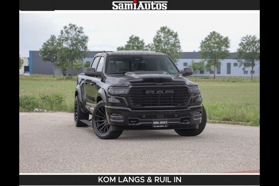 Dodge Ram BOM VOL | Night Premium | Full Option | De Meest Luxe Pick-Up in zijn Klasse | Comfortabele Dubbele Cabine met Royale 5 Zitplaatsen | BPM vrij | Nu Leverbaar uit Voorraad | Voorraad Nr 2287 - 3384 | De specialist in Amerikaanse pick‑ups in Nederland en Europa.