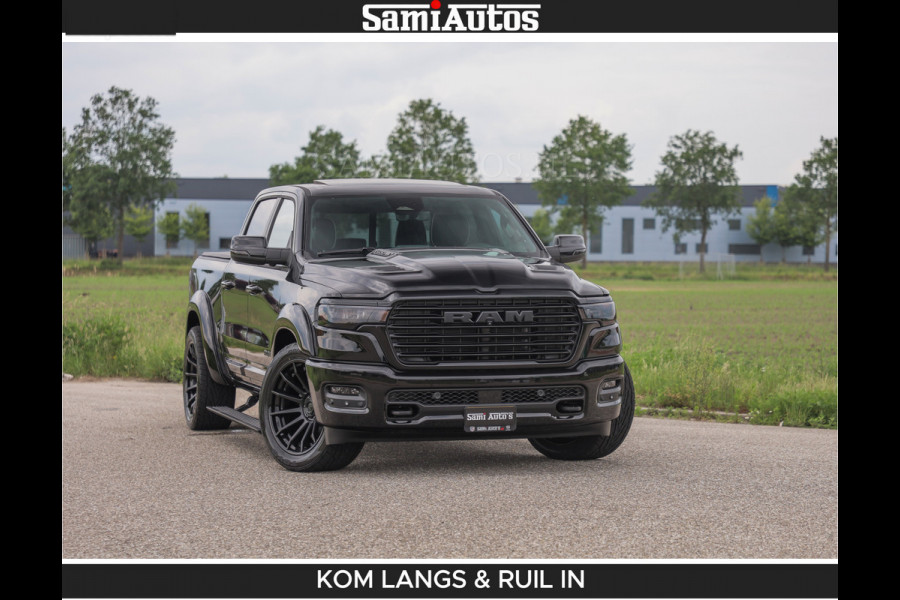 Dodge Ram BOM VOL | Night Premium | Full Option | De Meest Luxe Pick-Up in zijn Klasse | Comfortabele Dubbele Cabine met Royale 5 Zitplaatsen | BPM vrij | Nu Leverbaar uit Voorraad | Voorraad Nr 2287 - 3384 | De specialist in Amerikaanse pick‑ups in Nederland en Europa.