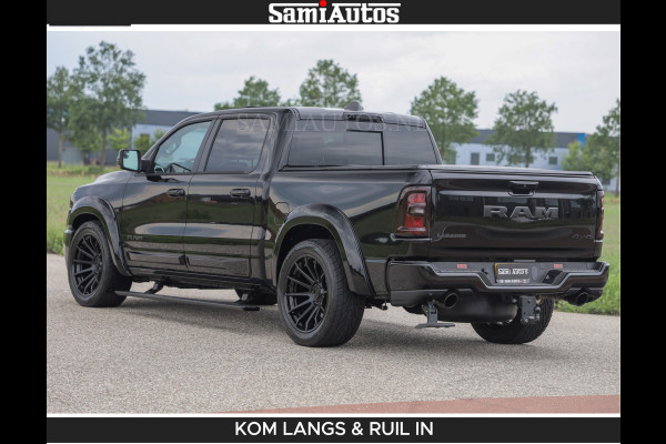 Dodge Ram BOM VOL | Night Premium | Full Option | De Meest Luxe Pick-Up in zijn Klasse | Comfortabele Dubbele Cabine met Royale 5 Zitplaatsen | BPM vrij | Nu Leverbaar uit Voorraad | Voorraad Nr 2287 - 3384 | De specialist in Amerikaanse pick‑ups in Nederland en Europa.