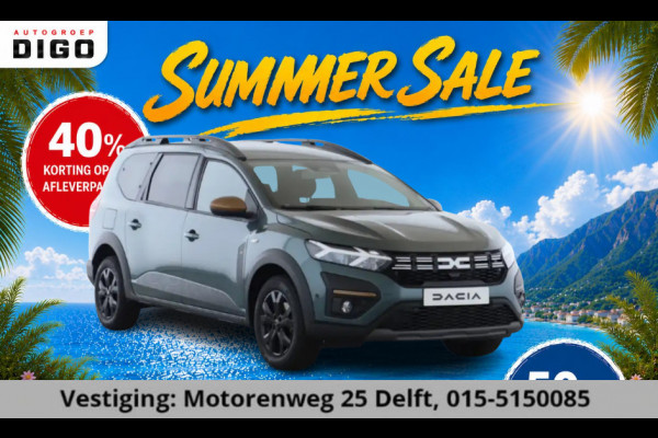Dacia Jogger 1.0 TCe 110 EXTREME 7 ZITS GARANTIE TOT 2035* . CRUISE CONTROL . DODE HOEK DETECTIE . PARKEERSENSOREN VOOR EN ACHTER .